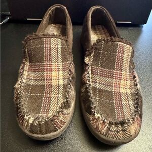 Skechers Women's Brown Plaid Flats